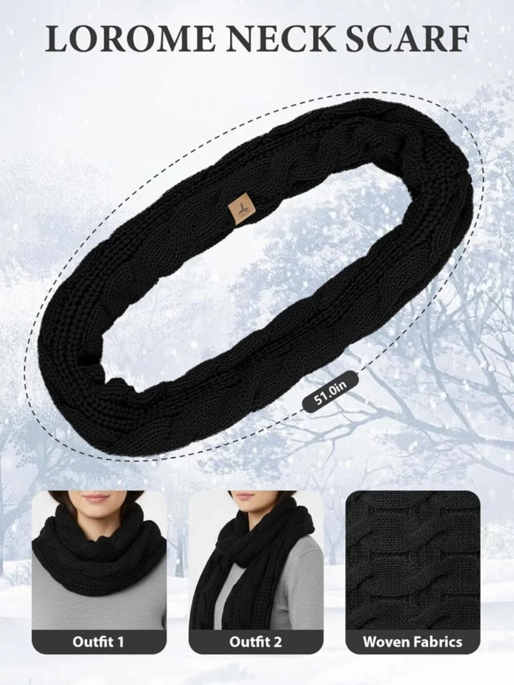 Cozy Winter Beanie, Scarf & Gloves Set with Ear Muffs - Touchscreen, One Size